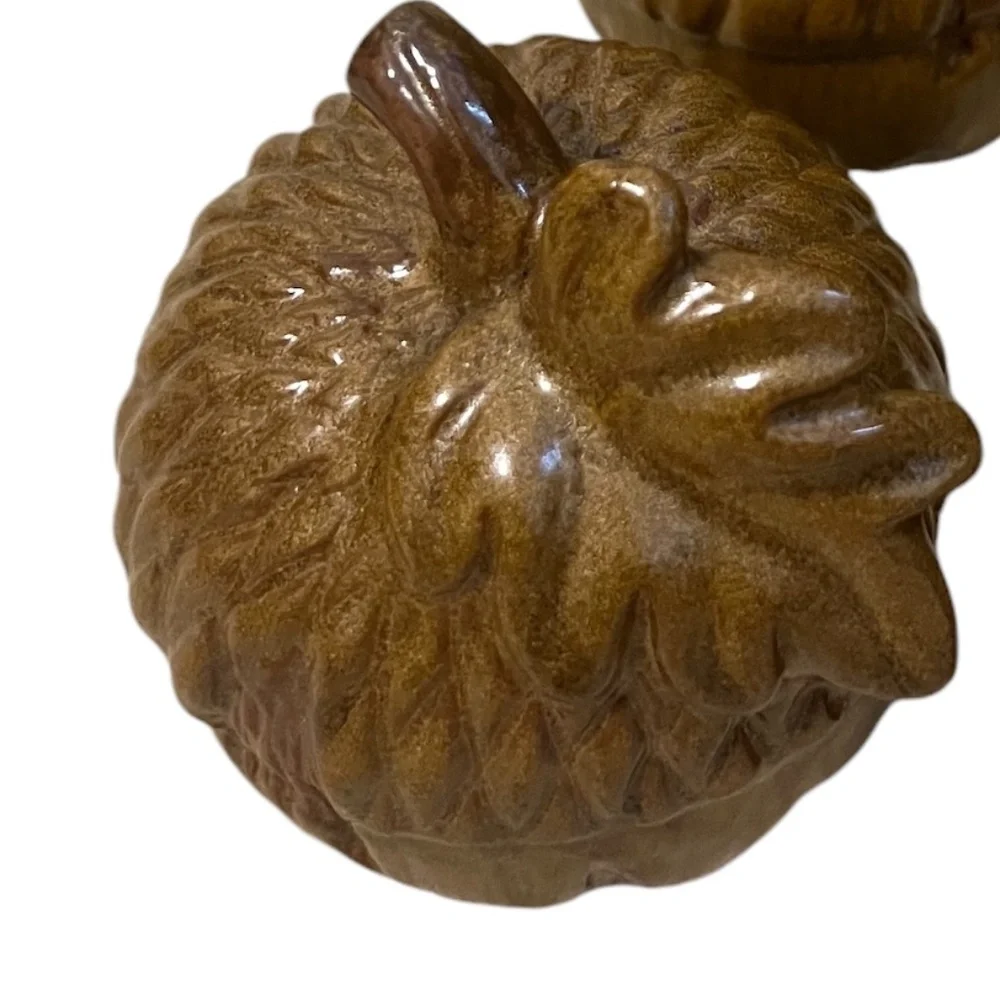SET Of‎ 5 Pier One Imports Ceramic Acorn Fall Decor